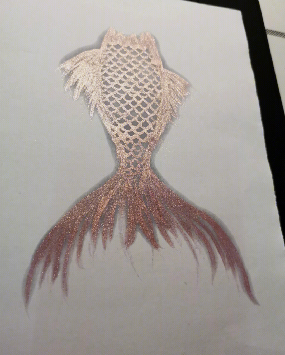 无聊的时候画个鱼大尾巴