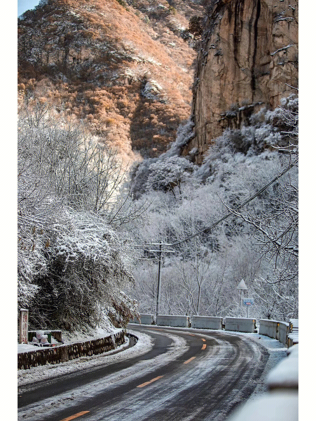 西安雪景图片 唯美图片