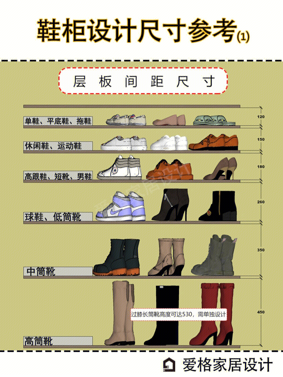 斜插式鞋柜设计图尺寸图片