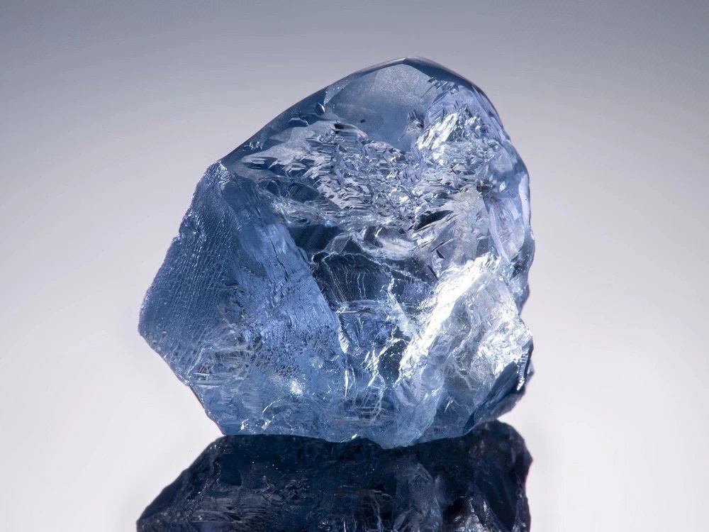 2008克拉蓝钻原石采自南非库里南钻石矿
