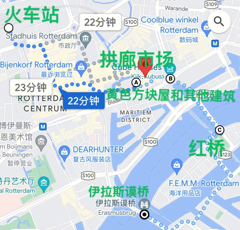 鹿特丹港地图图片