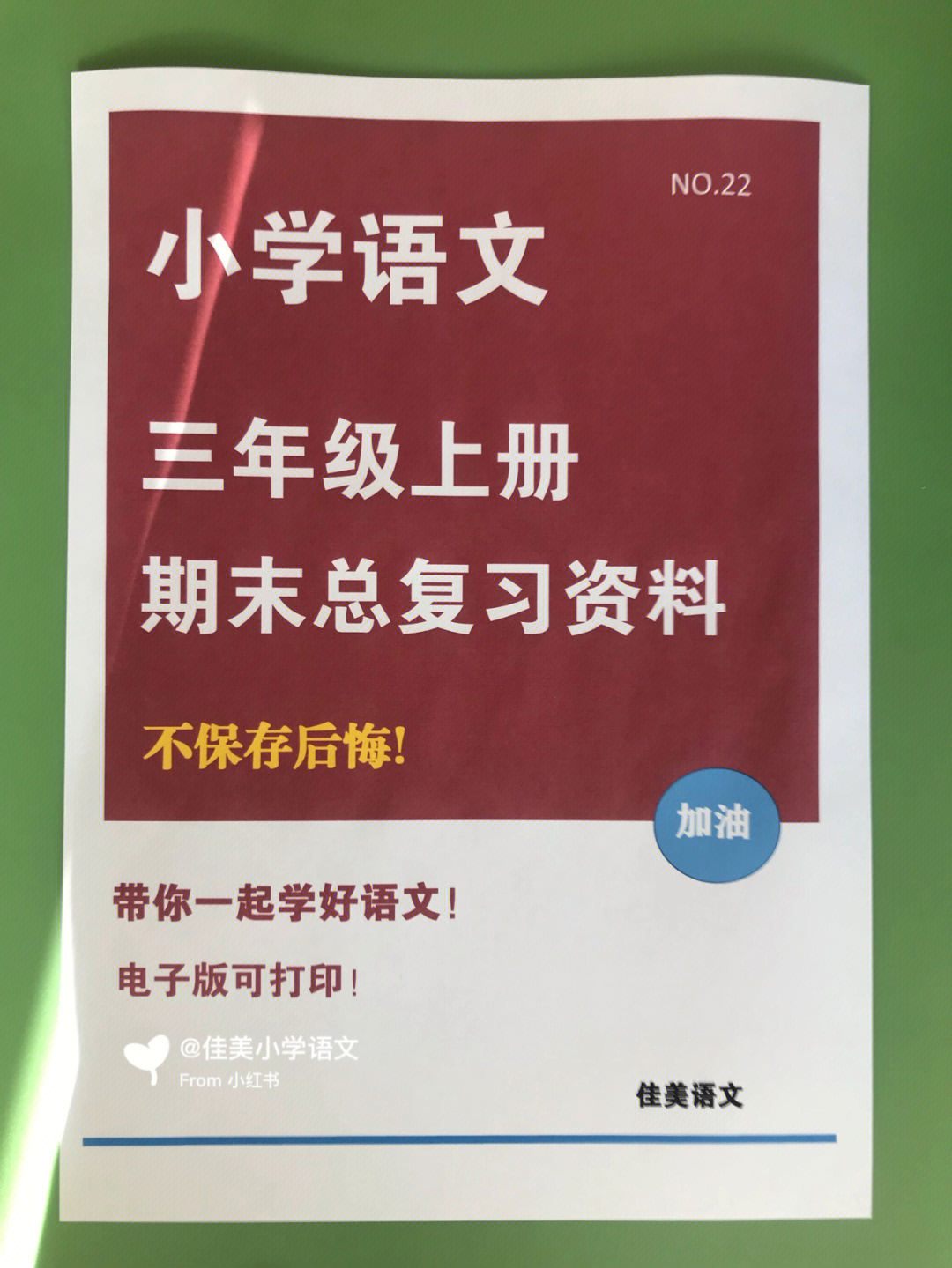 小学语文三年级期末总复习满分资料