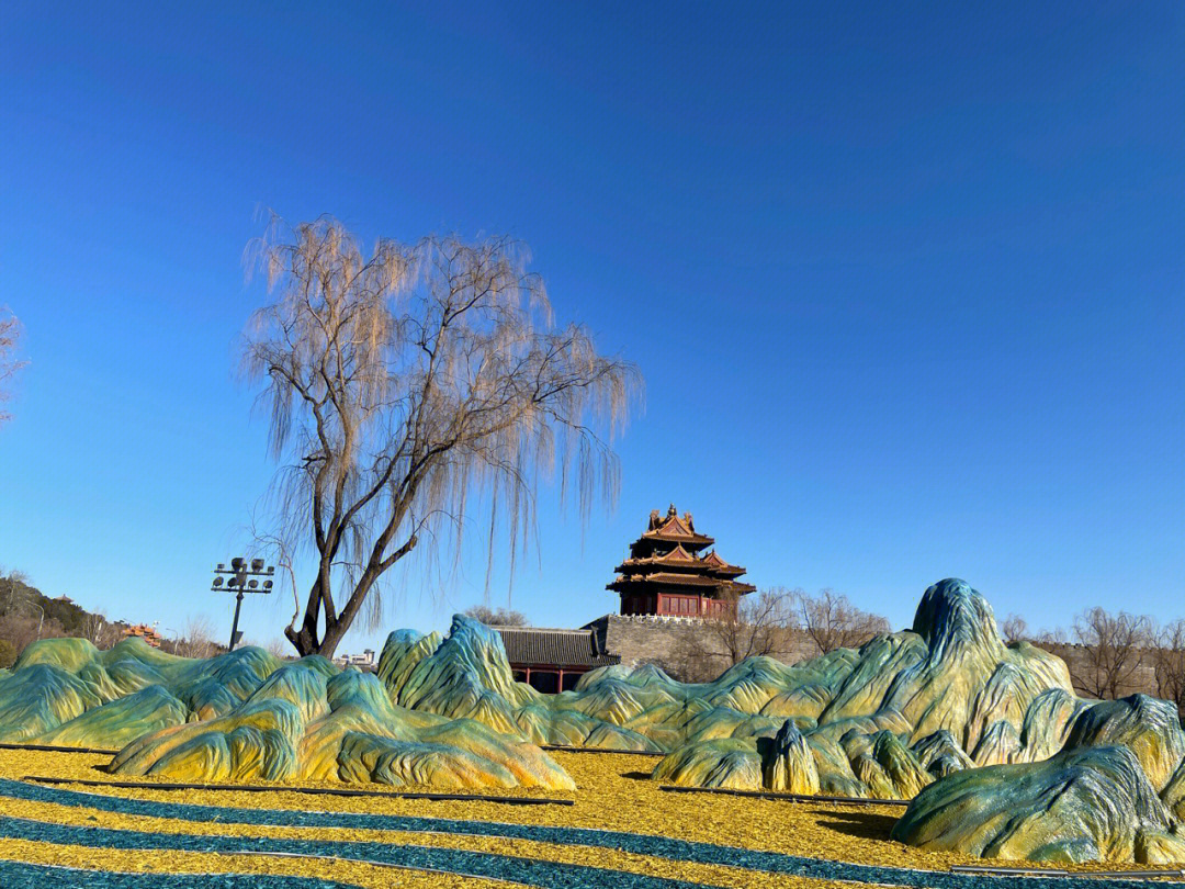 故宫千里江山图实景图片