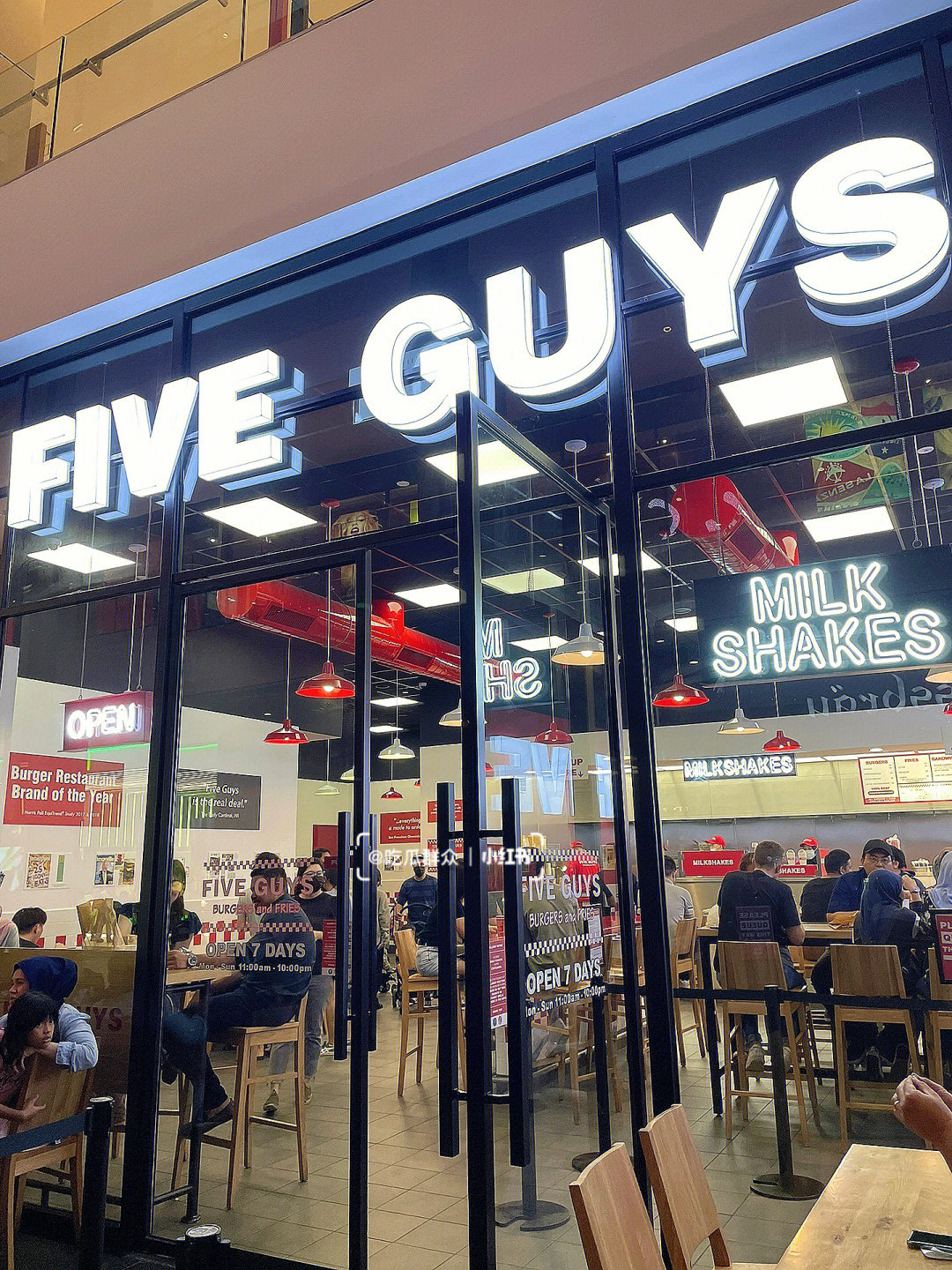 吉隆坡美食探店汉堡fiveguys