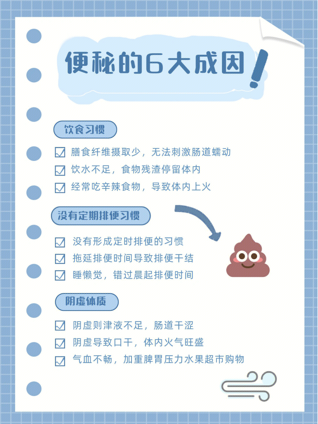 便秘,在医学上定义为一周内排便少于3次,且排便困难96便秘在生活中