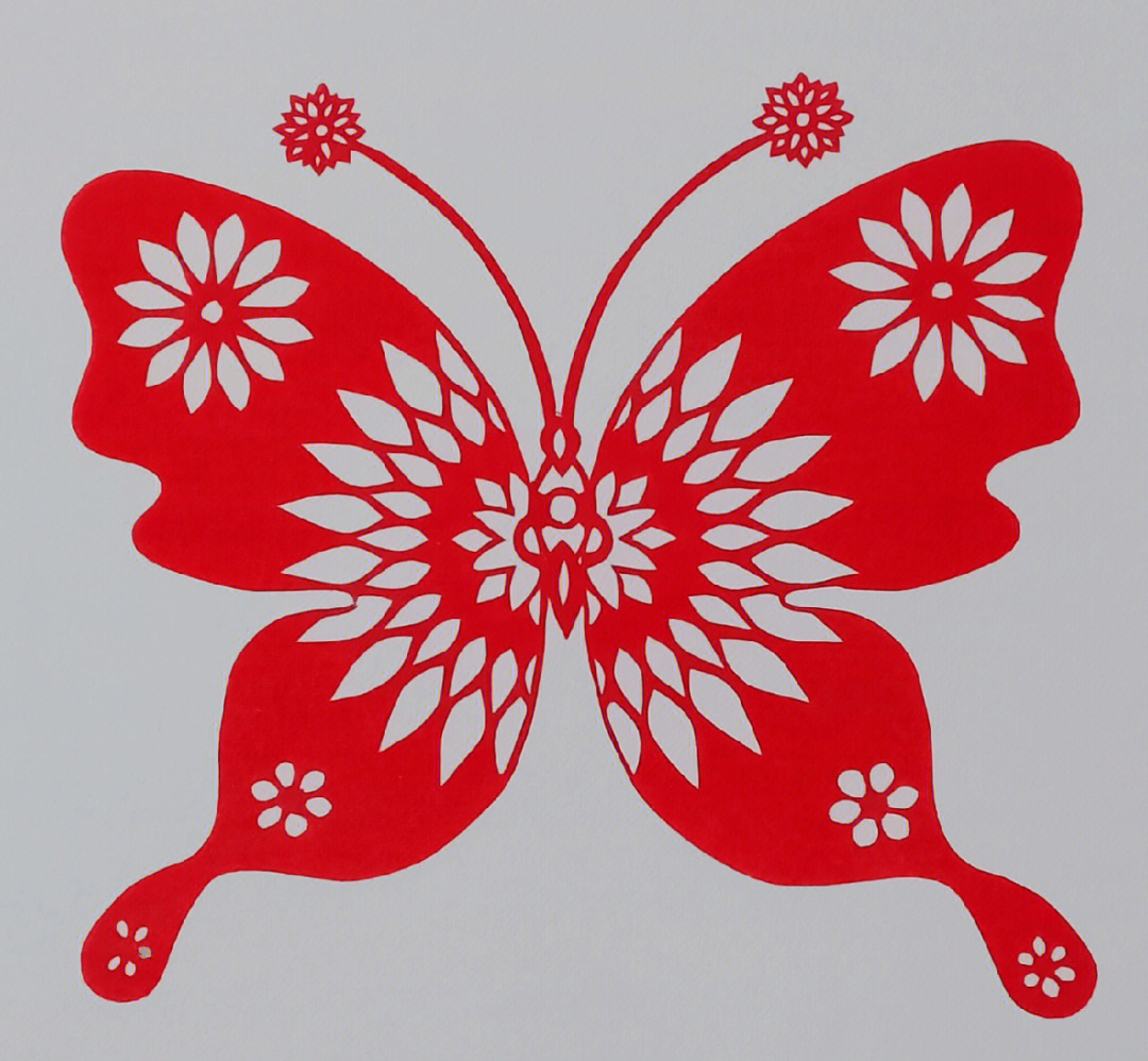蝴蝶雕刻花型图片