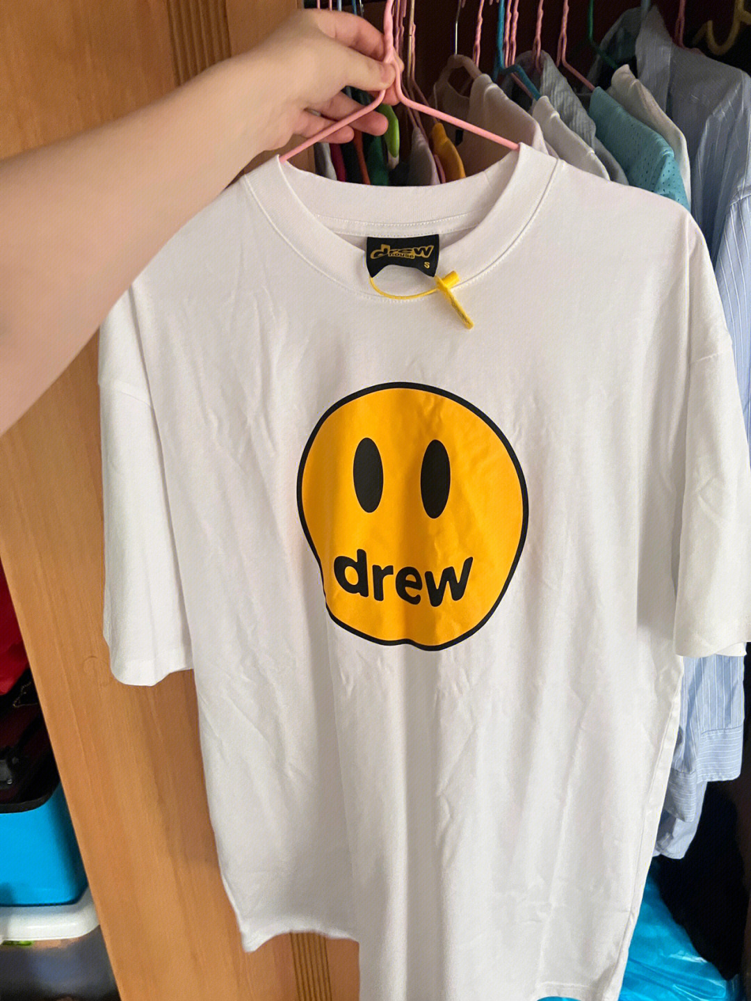 drew短袖正品细节图图片