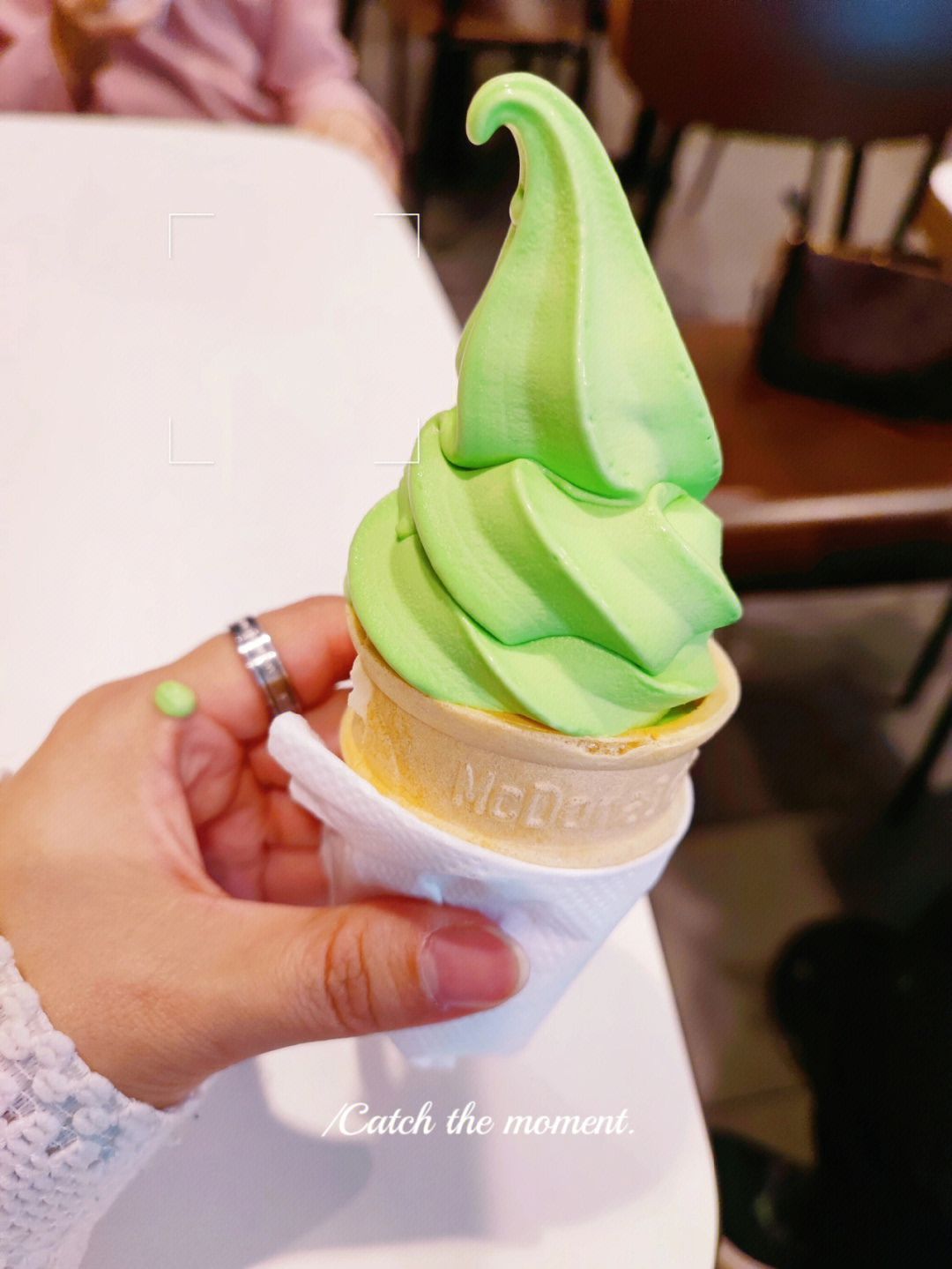 麦当劳蜜瓜冰淇淋图片