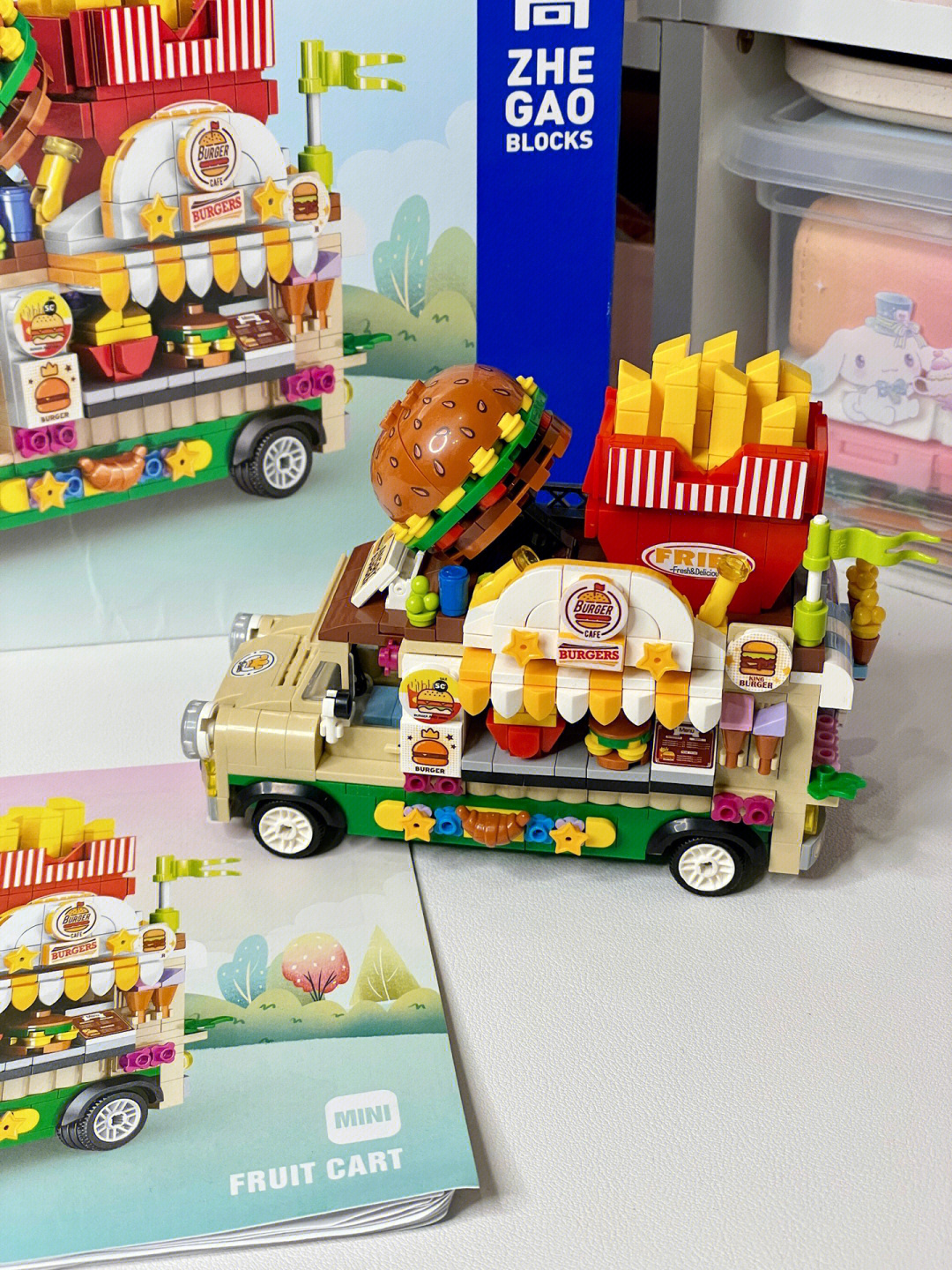 乐高汉堡车图片