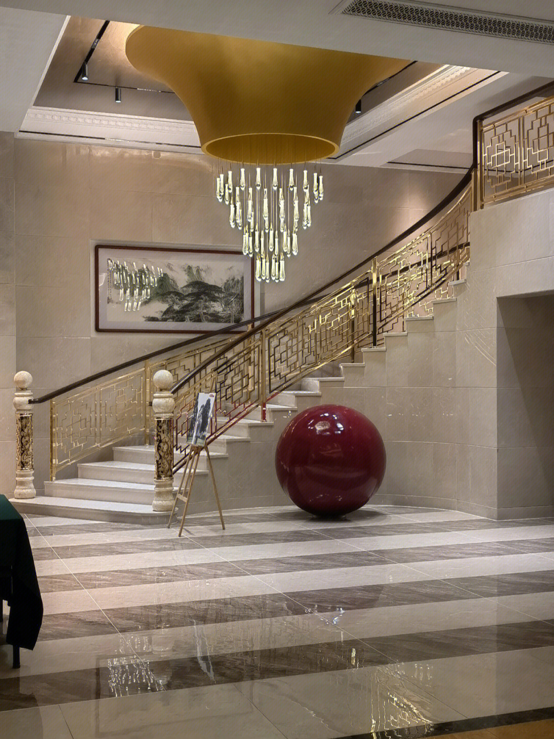 酒店楼梯扶手效果图图片