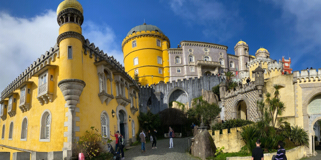 葡萄牙佩纳宫梦中的彩色城堡