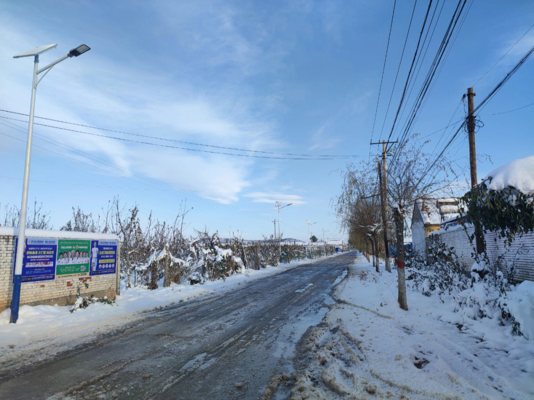 冬季乡村街道图片大全图片