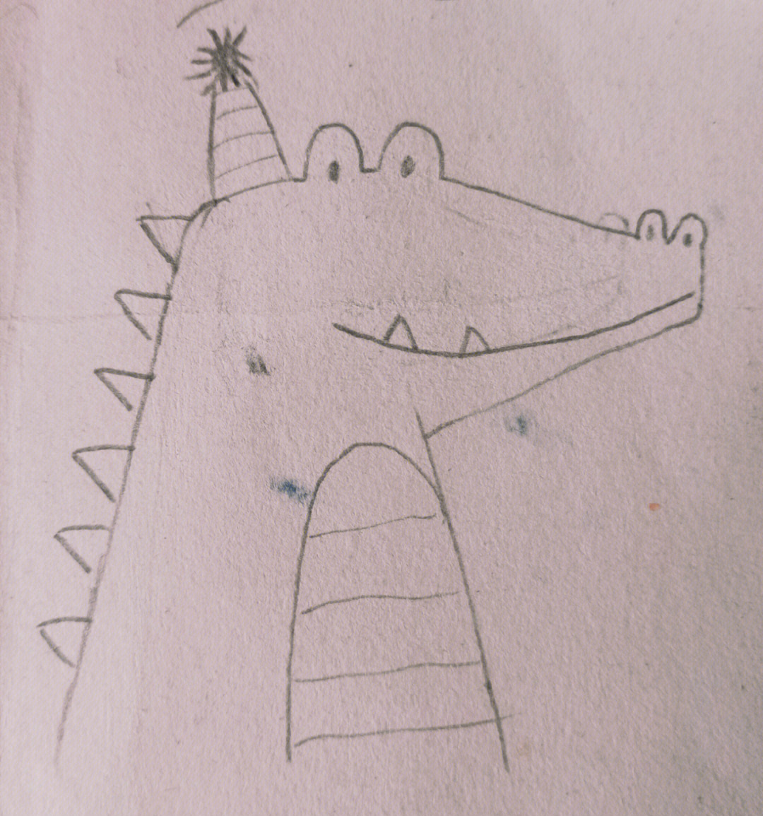 鳄鱼素描画法步骤图解图片