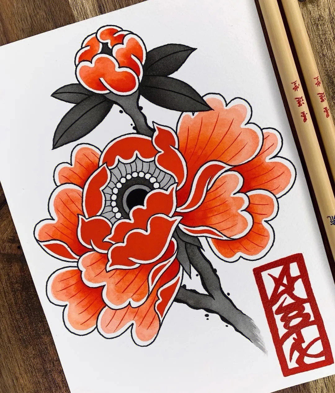 太原纹身日式老传统纹身手稿分享