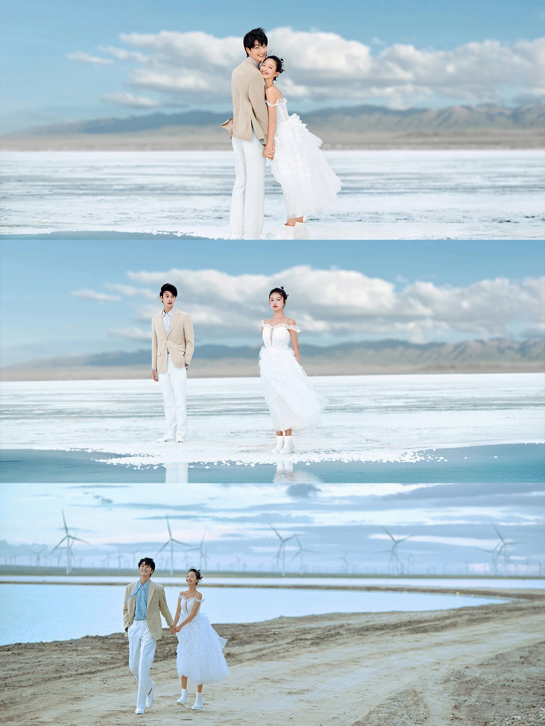 青海旅拍78我们的茶卡盐湖婚纱照是不是很美