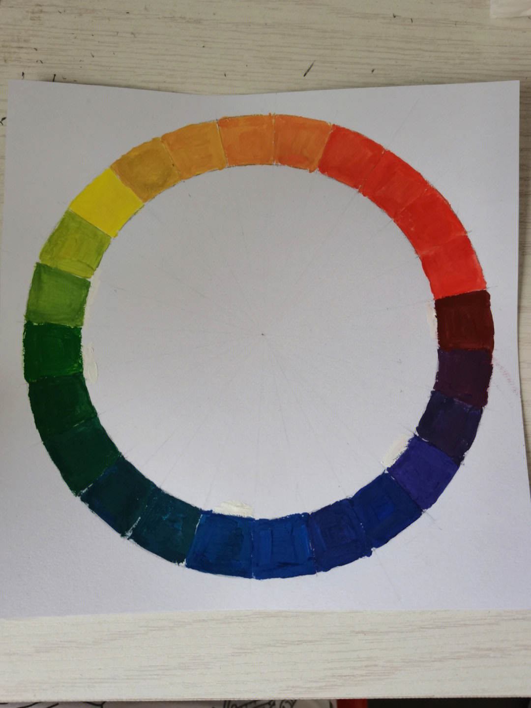12色相环画法步骤图片