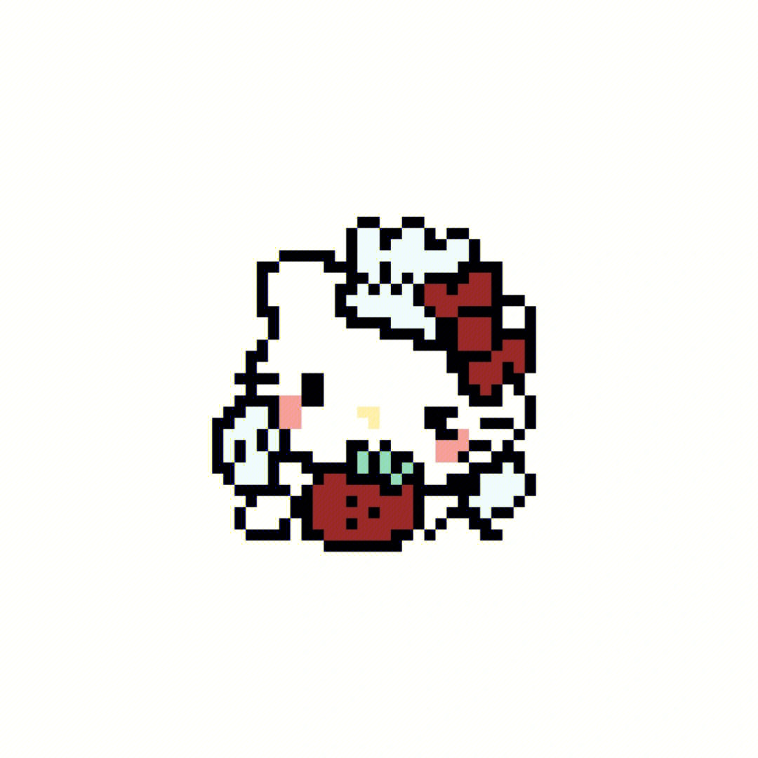 像素画hellokitty拼豆