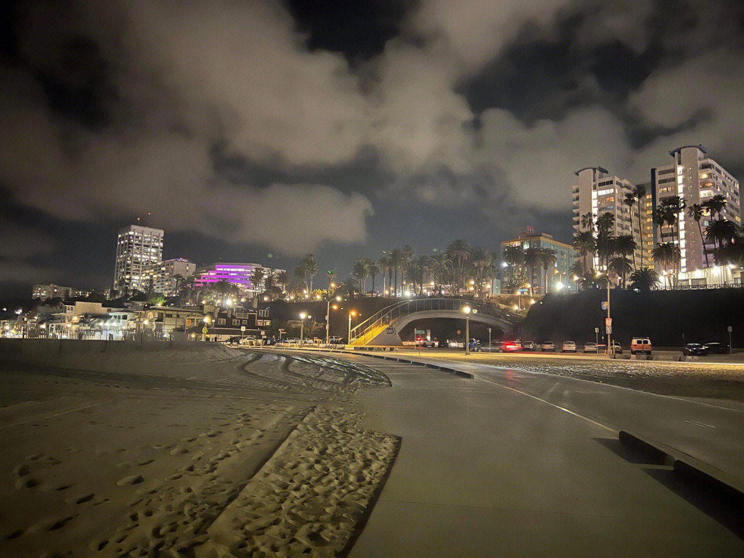 圣莫尼卡夜景图片