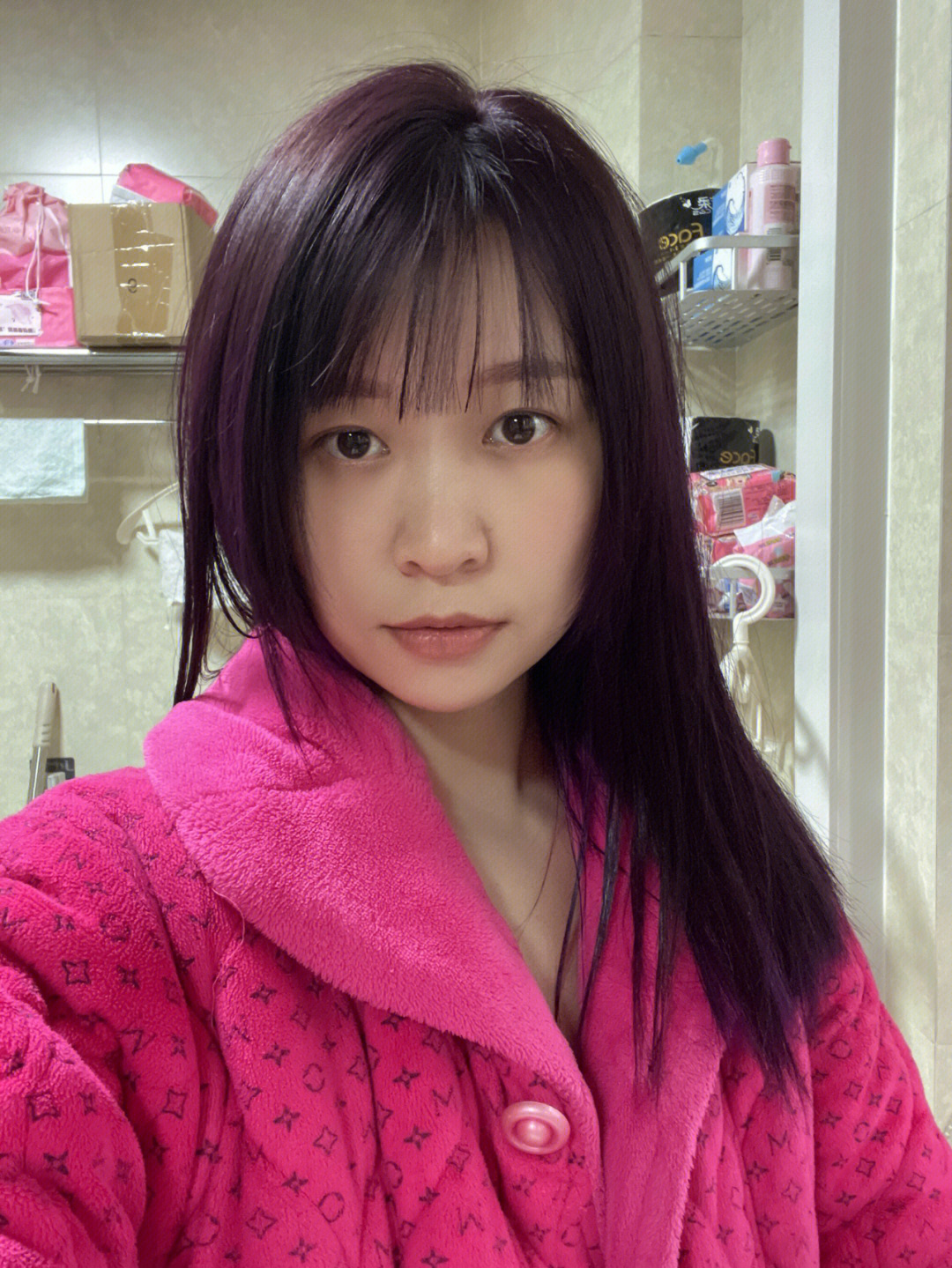 不用漂也能染出好看的紫色头发
