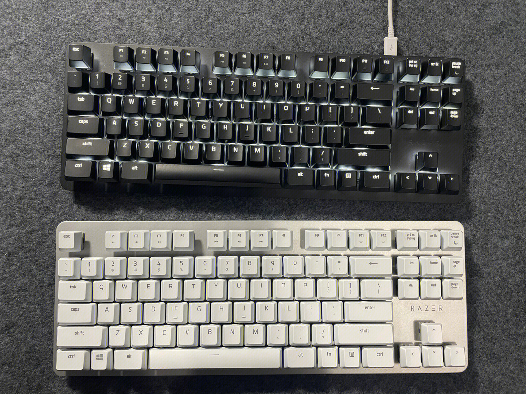 雷蛇黑寡妇轻装版87键机械键盘正品雷蛇黑寡妇轻装版87键机械键盘吃鸡