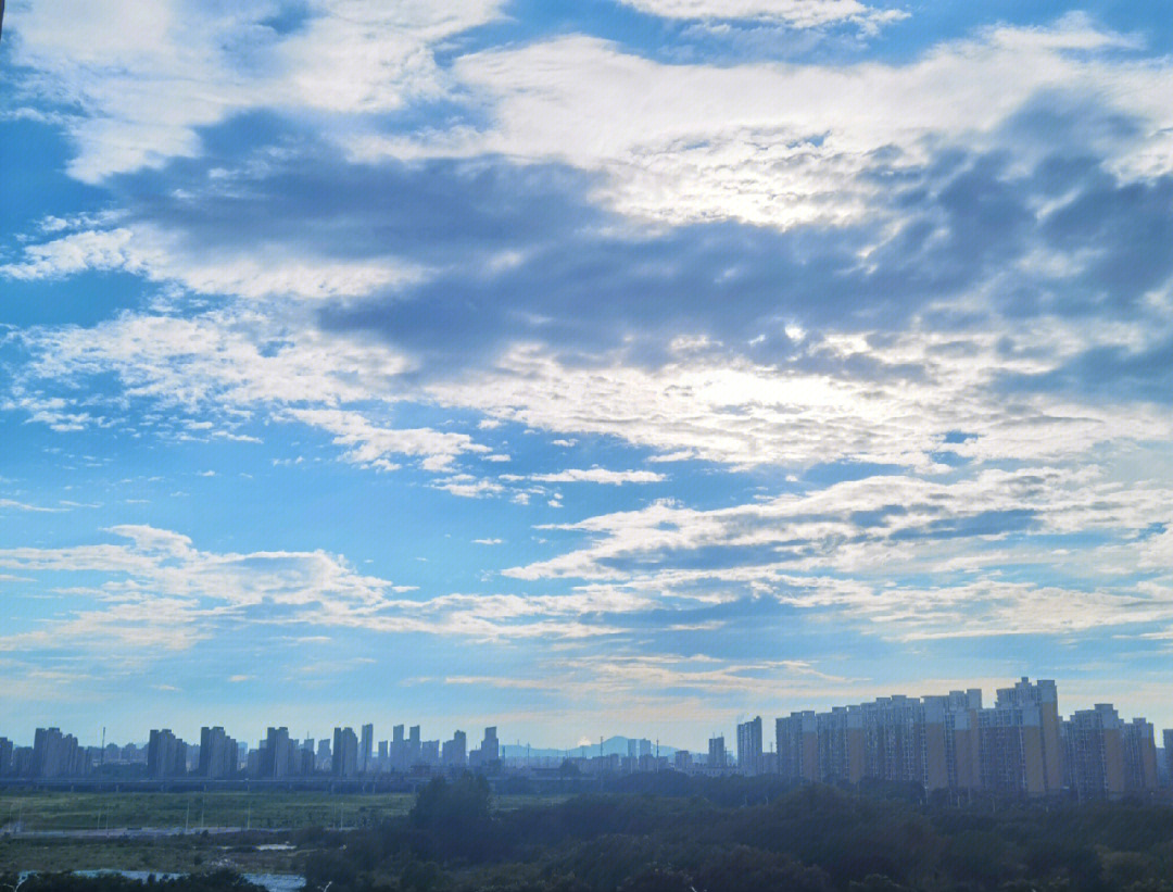 雨后放晴的天空图片图片