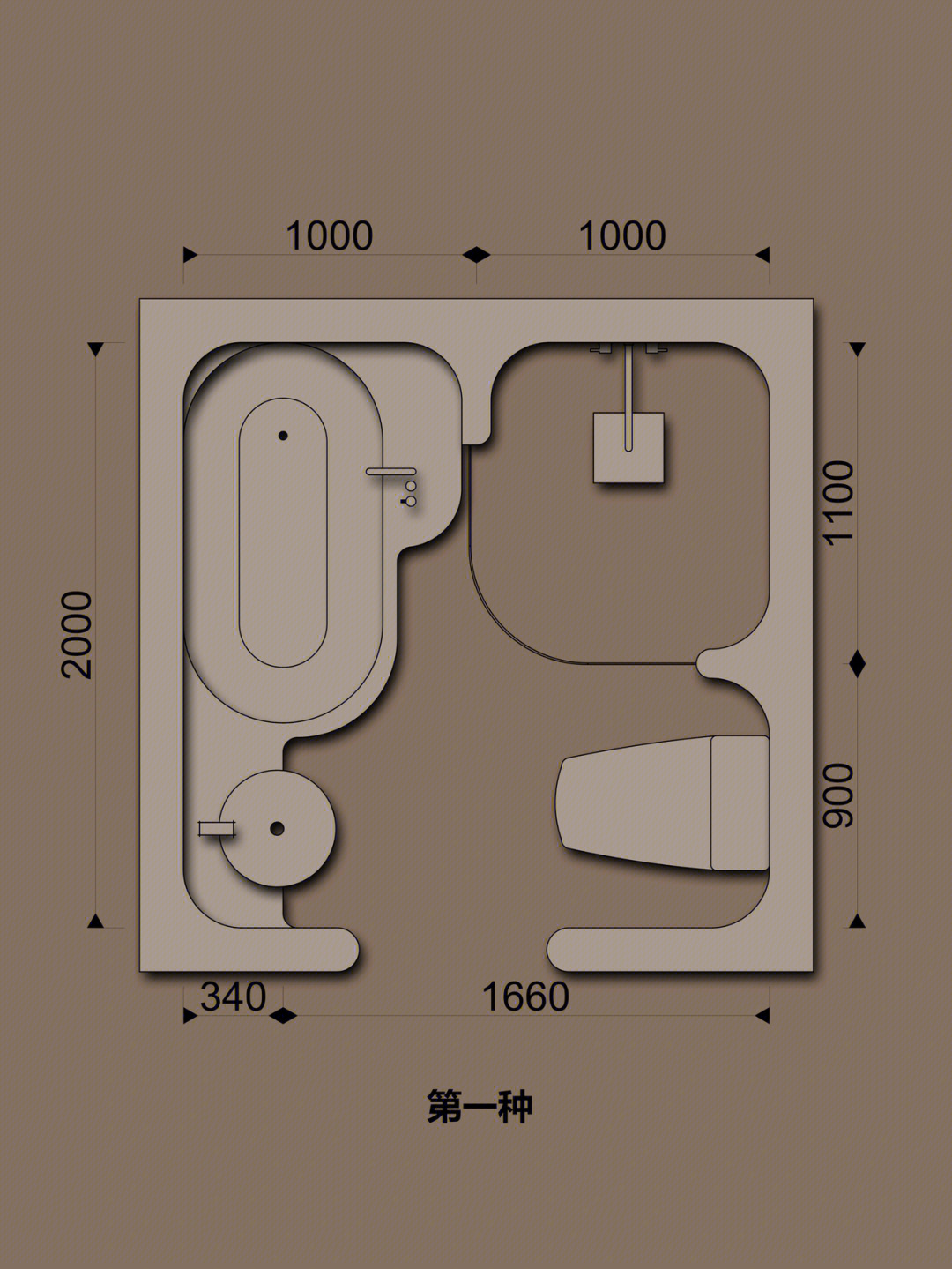 4平方米卫生间设计图图片