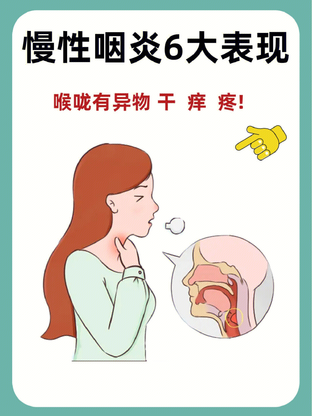 咽喉炎卡通图片