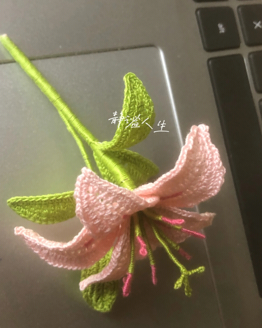 毛线立体百合花的钩法图片