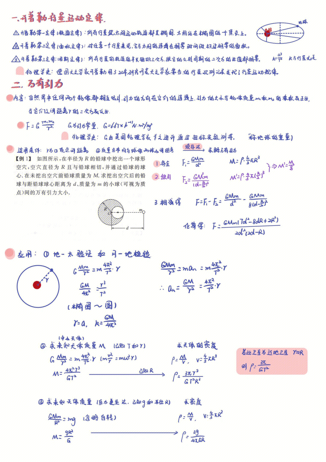 高三物理一轮复习万有引力