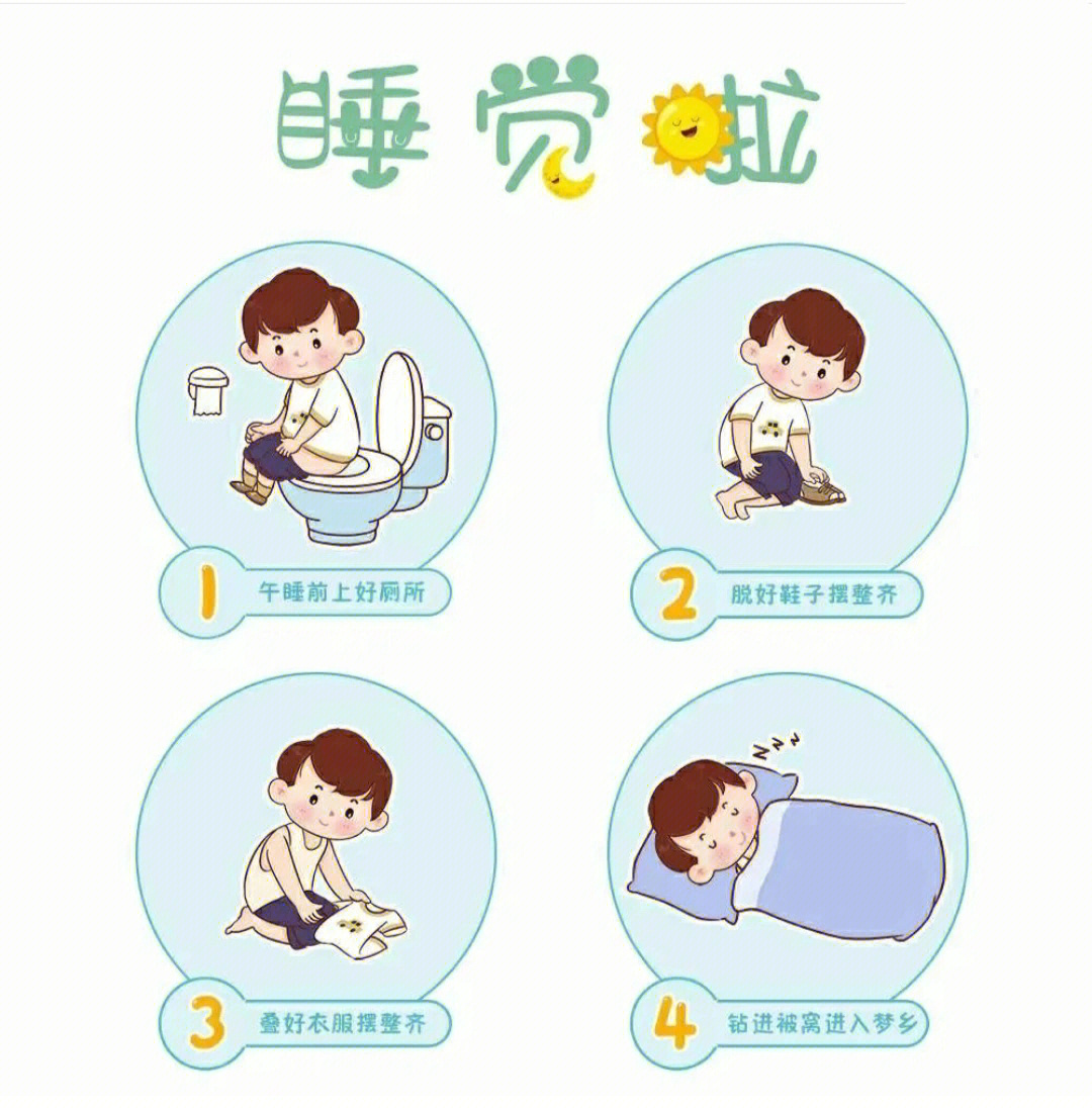 幼儿园一日常规卡通图图片