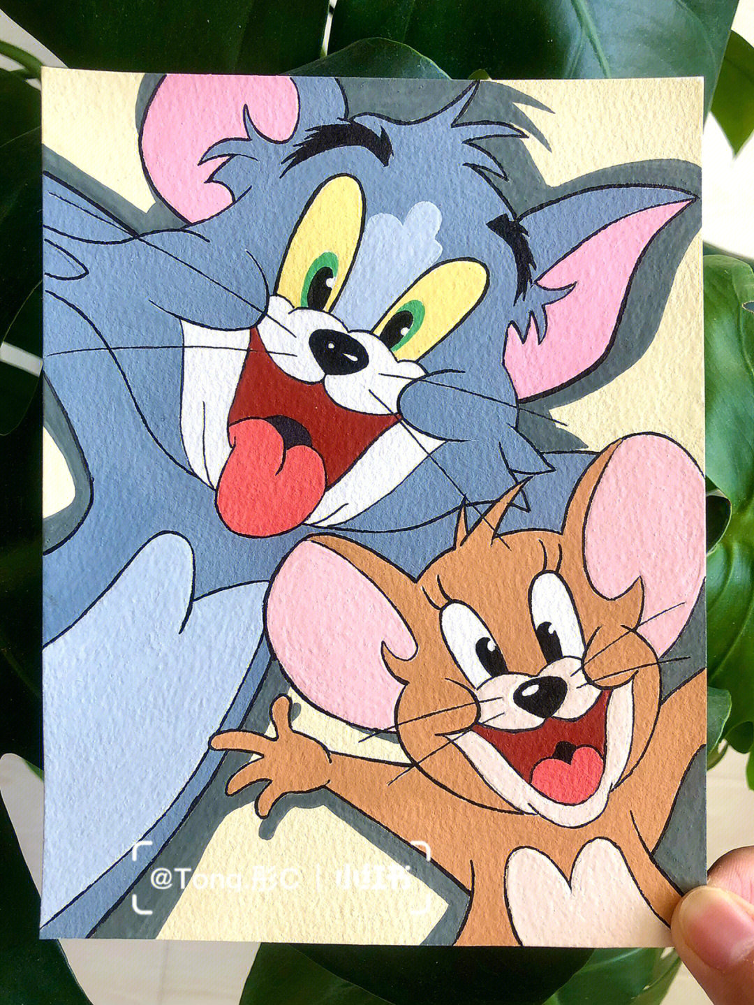 猫和老鼠手绘彩铅图片