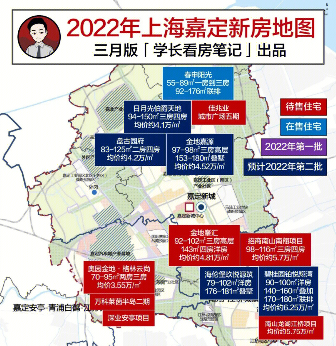 2022年上海嘉定新房地图和指导价柏悦翔湾