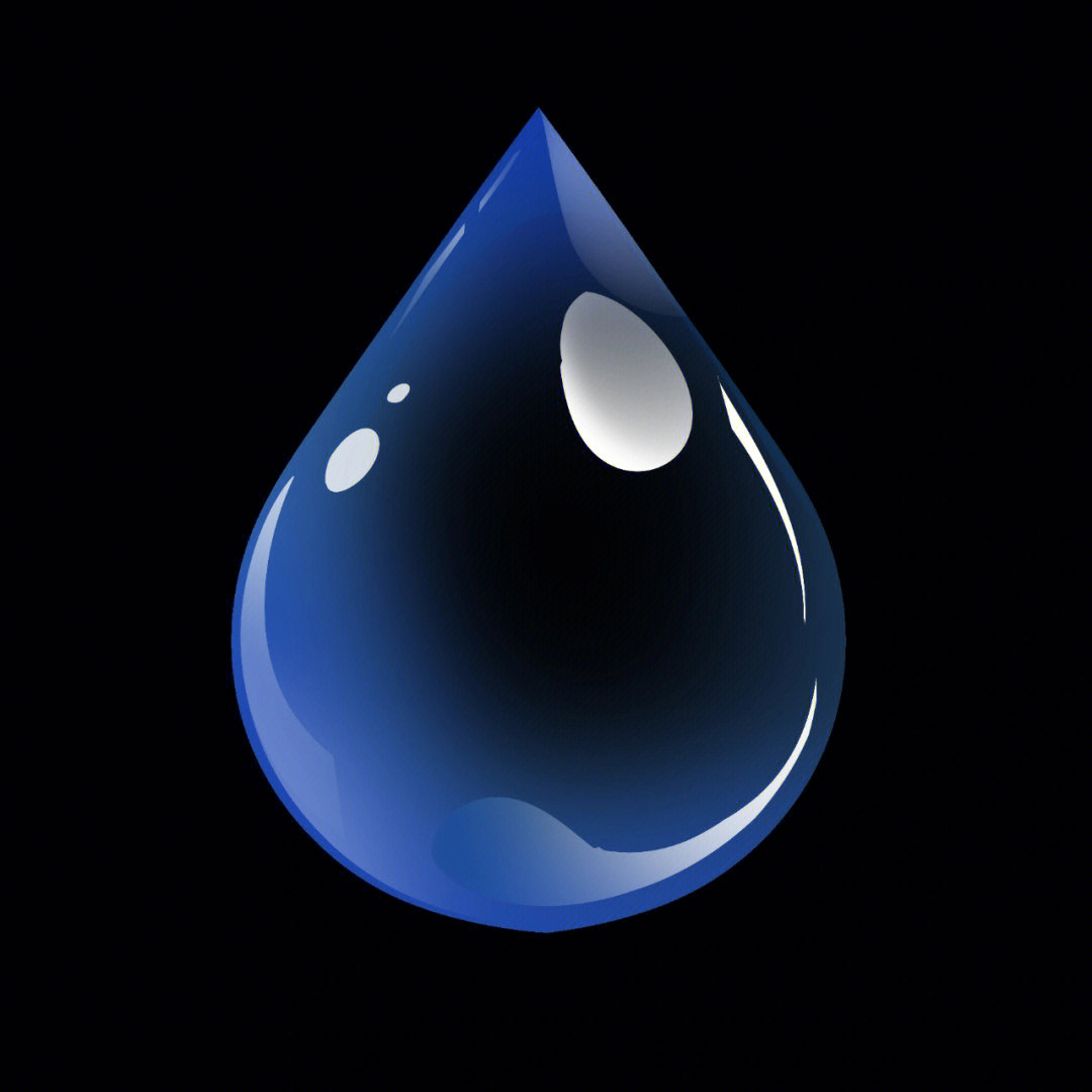 水滴素材往往可以用在各种设计上像是海报就能经常看到一个水滴型的