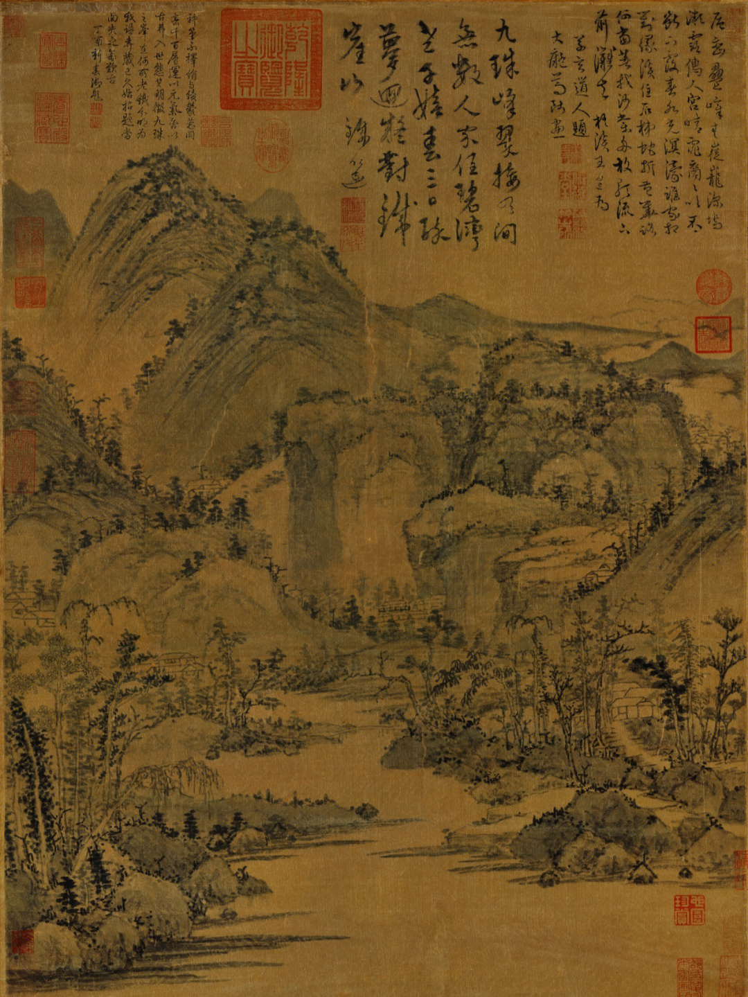 元代山水画四大家图片