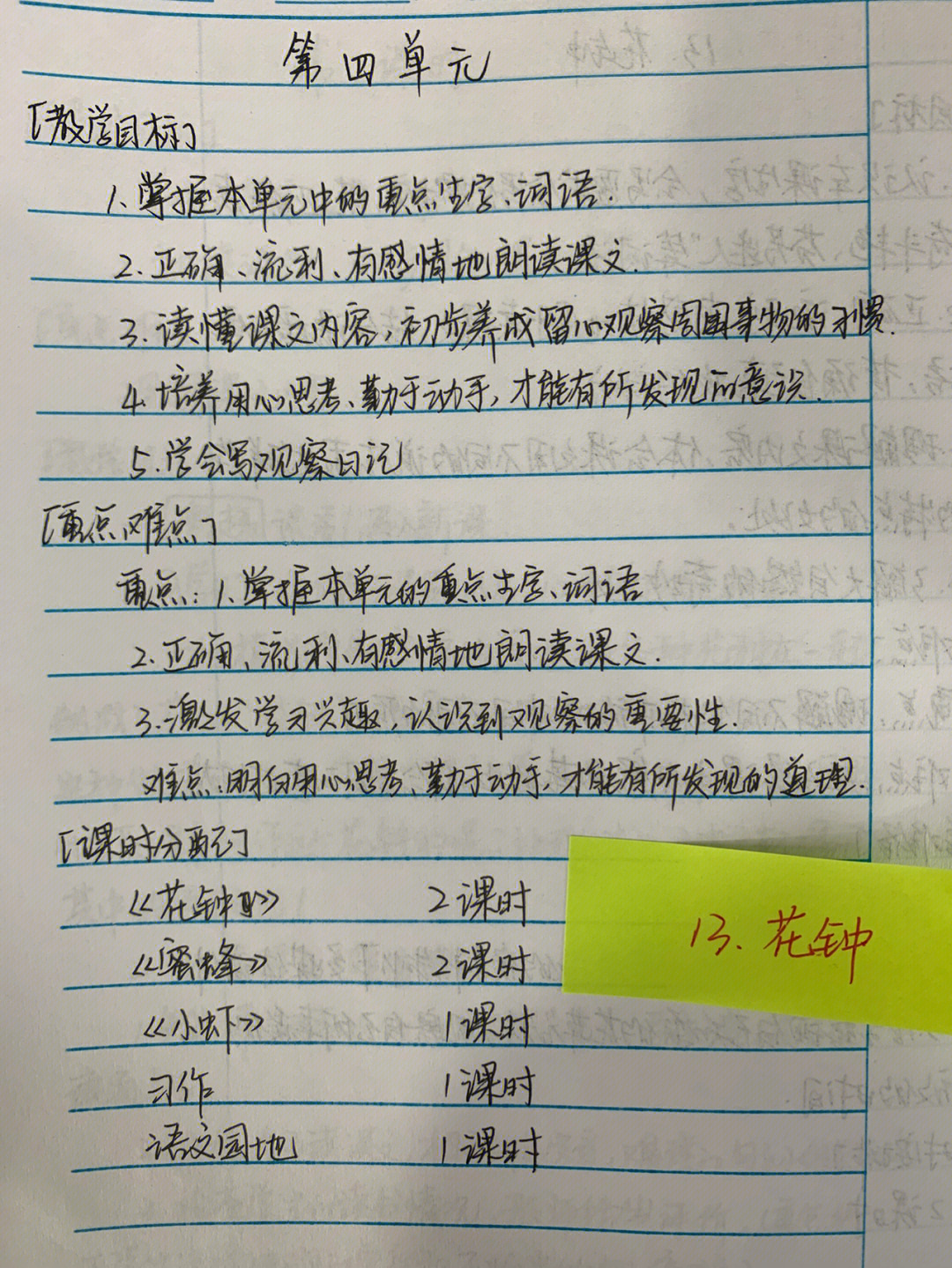 13花钟小练笔图片