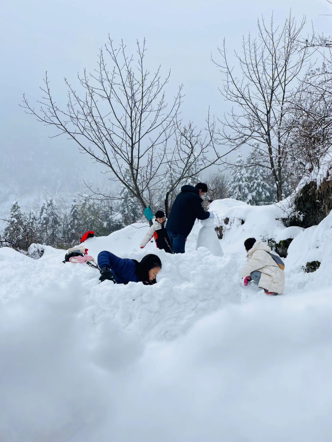 临安百丈岭玩雪