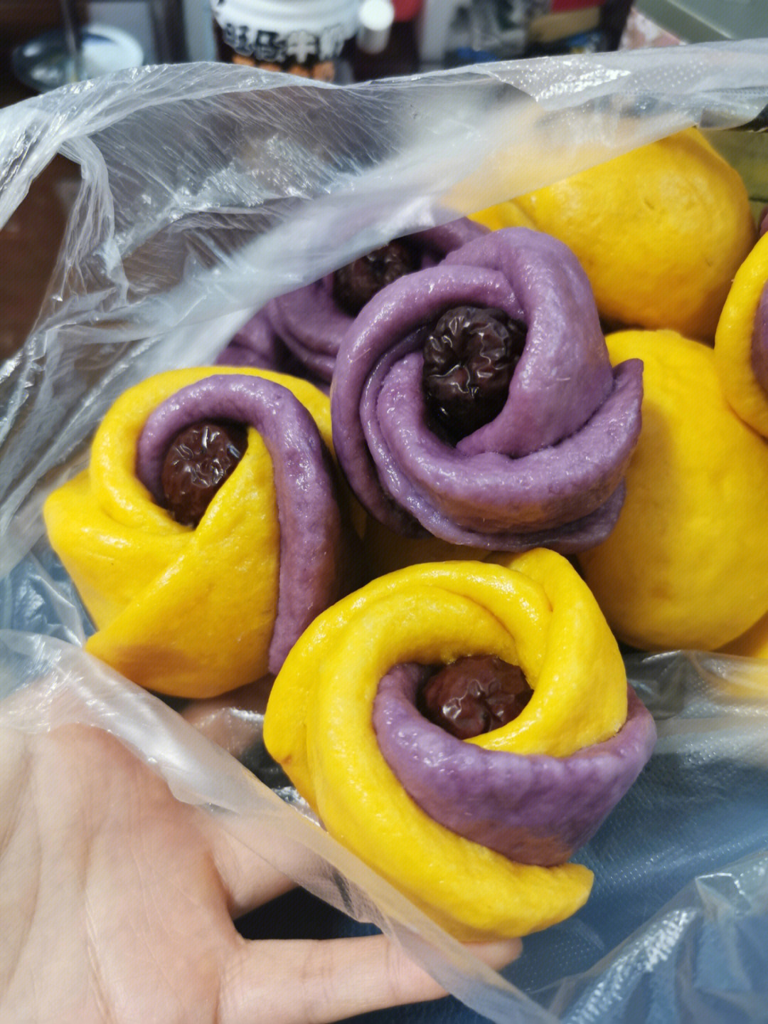 紫薯南瓜玫瑰馍