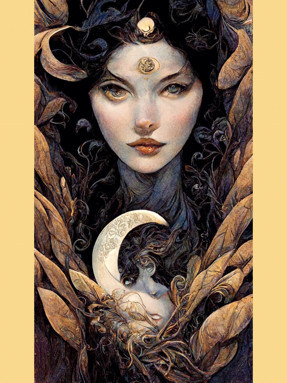 玛雅神话月亮女神图片