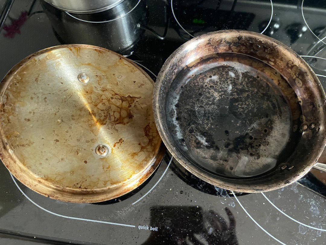清洁烧糊的不锈钢锅后续
