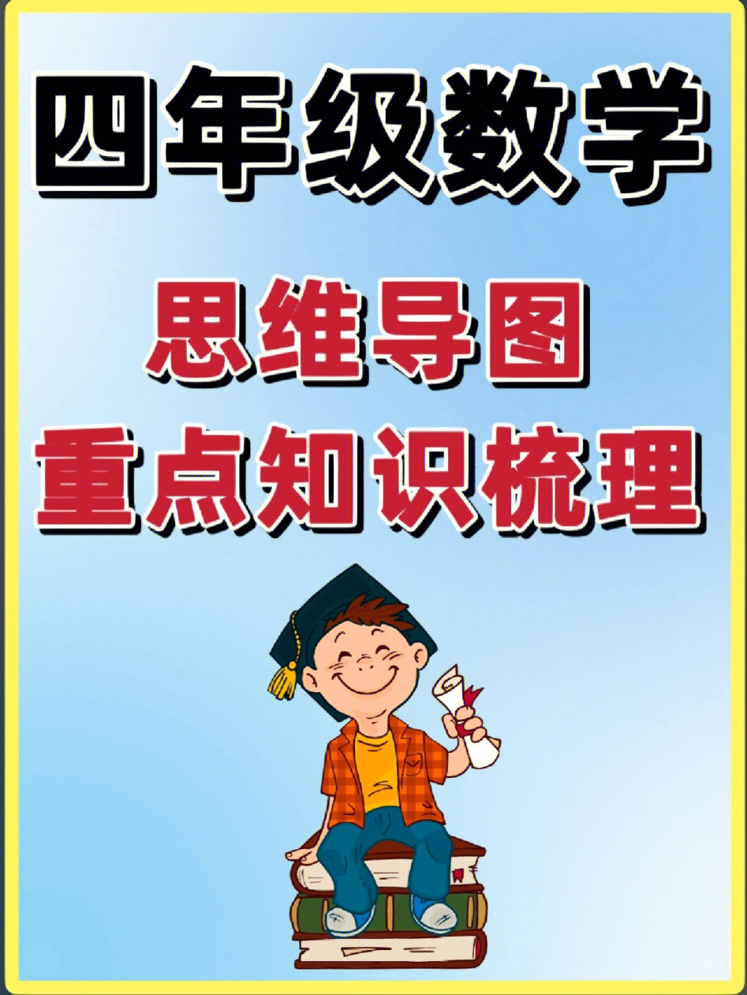 数学复习天花板60四年级数学思维导图