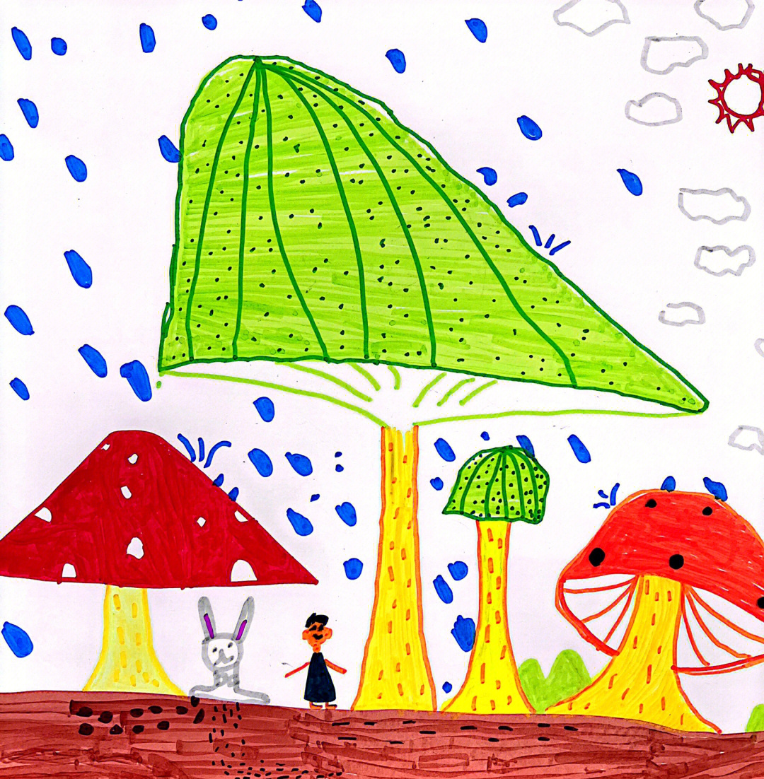 3,发挥想象,描绘蘑菇森林里发生的故事