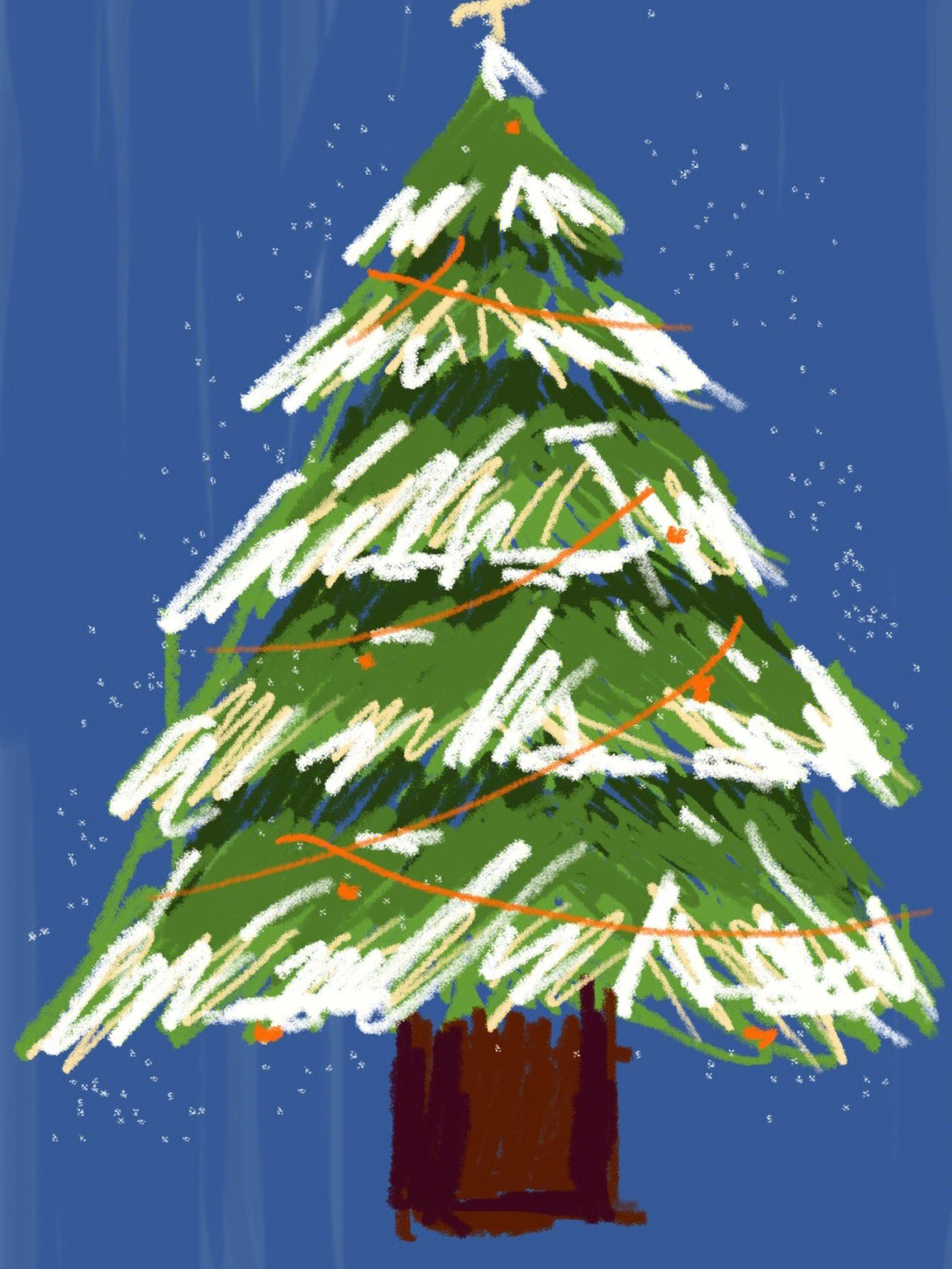 备忘录里画了个圣诞树