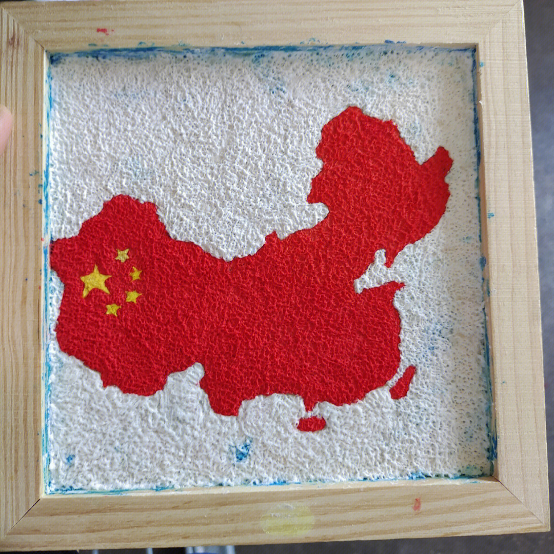 中国风纸浆画简单图片