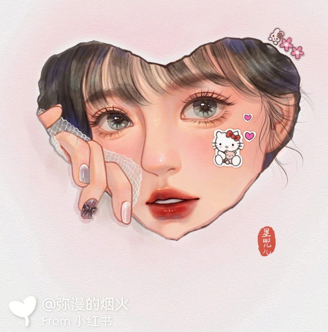 女生头像丨手绘头像丨少女插画