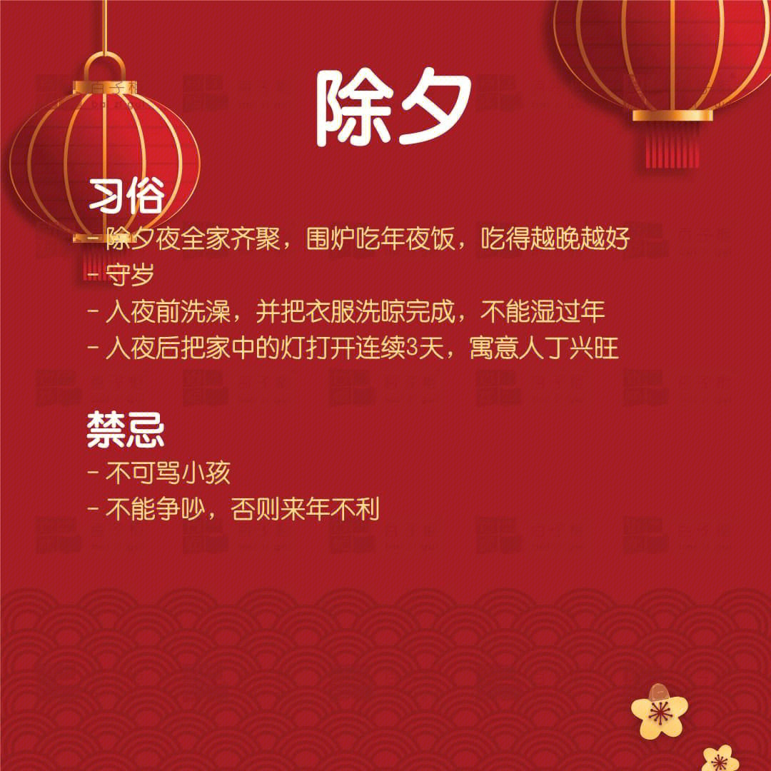 华人新年习俗多的是,你不知道的事除夕到初八,一定要一代一代传下去啊