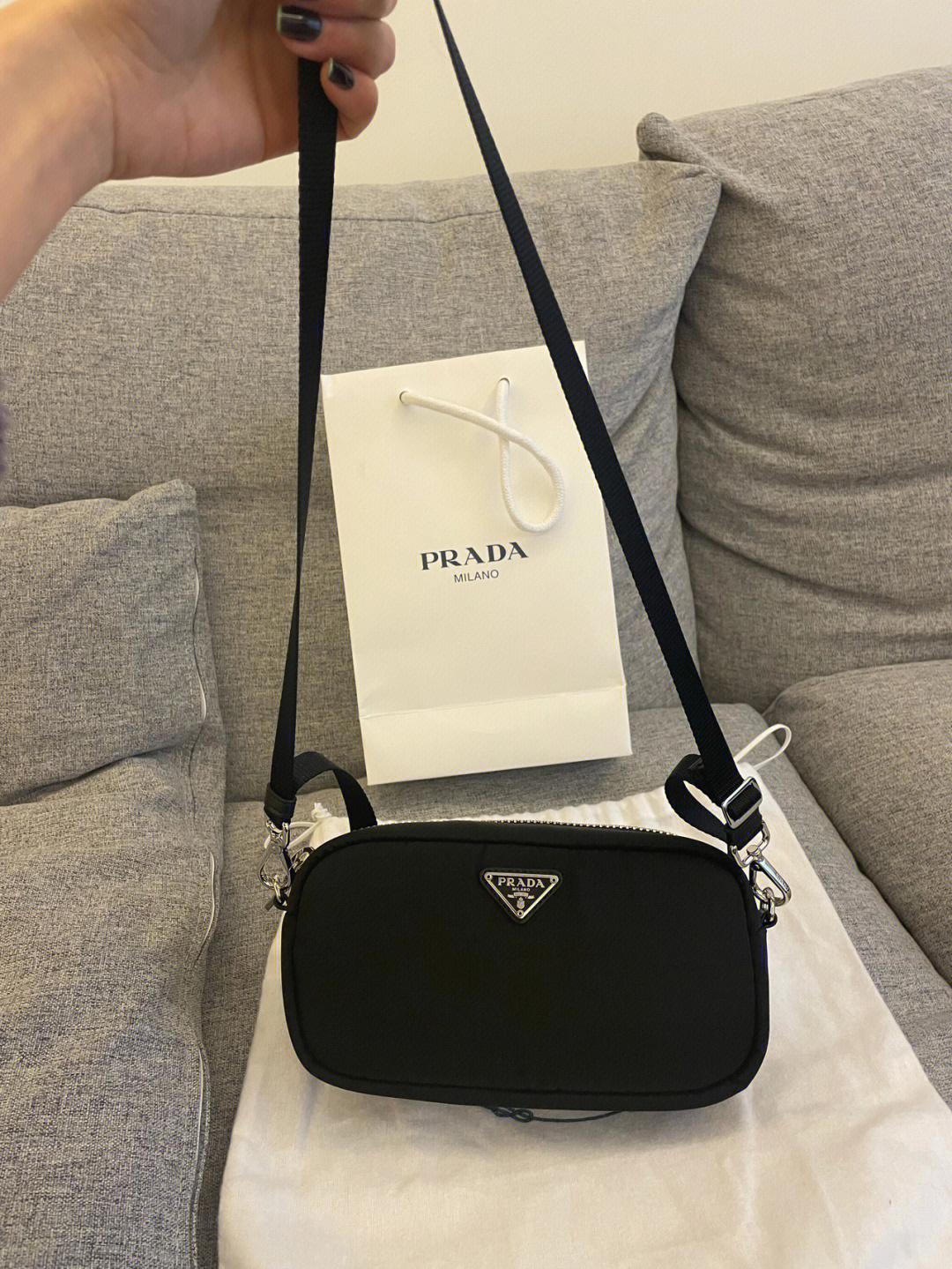 prada milano系列包图片