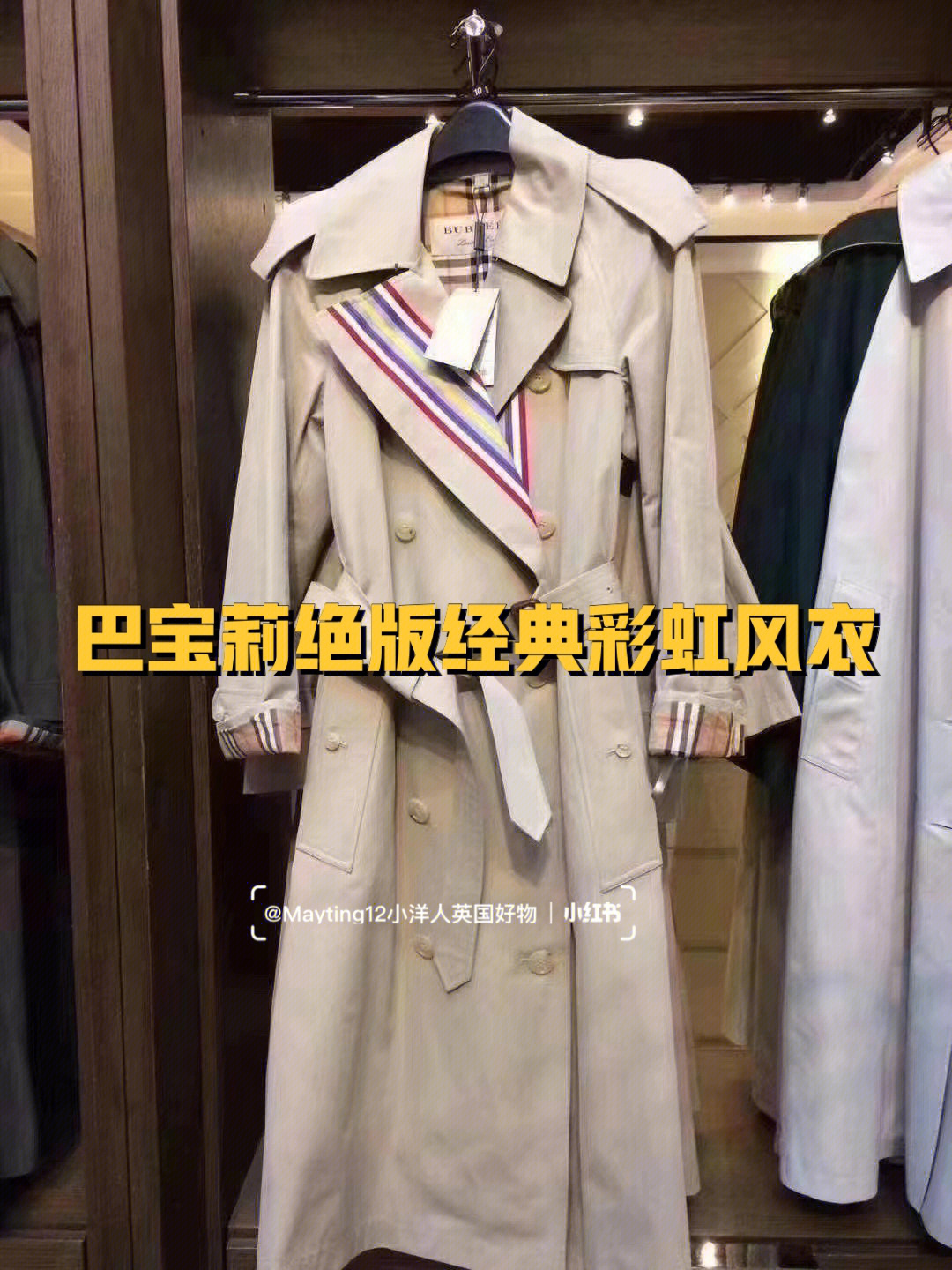 burberry彩虹标图片