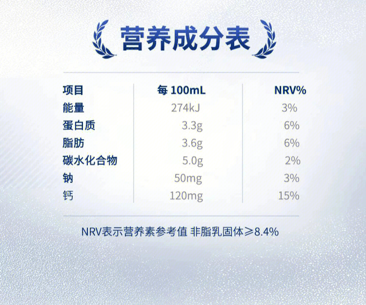 完达山臻醇牛奶配料表图片