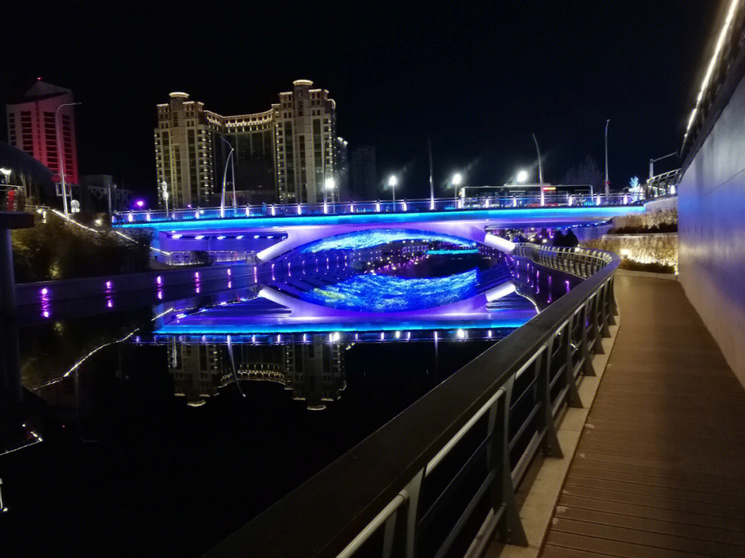 贵港马草江夜景图片图片