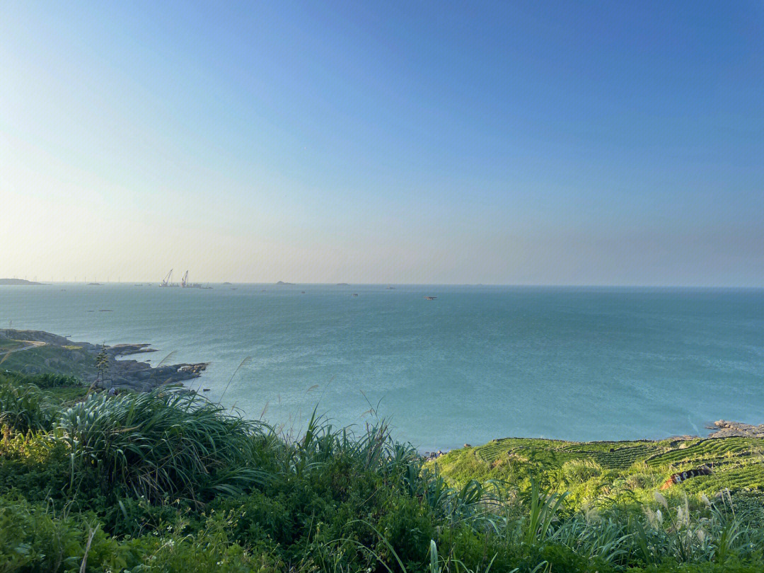 福建平潭夏日傍晚绝美海边风景